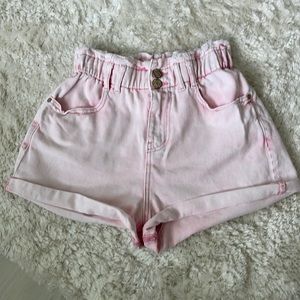 ZARA Pink denim shorts